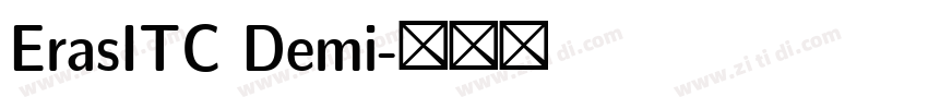 ErasITC Demi字体转换